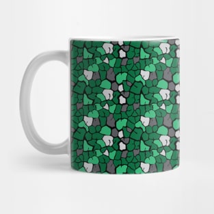 Elephant Print Skin Pattern Camo Green Mug